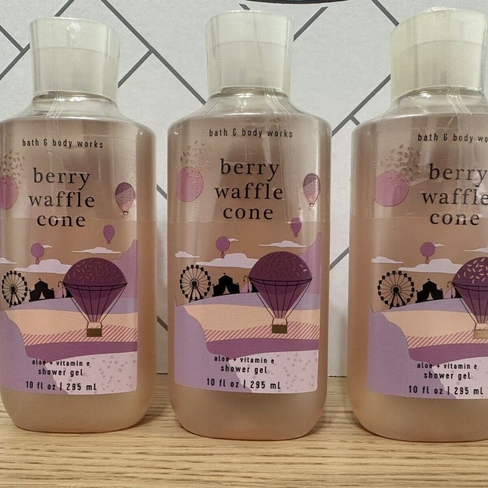 3 NEW BATH & BODY WORKS SUNKISSED SHOWER GEL WASH ALOE VITAMIN E 10 OZ LARGE